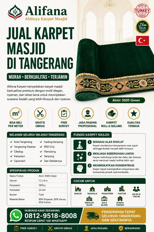 Jual Karpet Masjid di Tangerang id