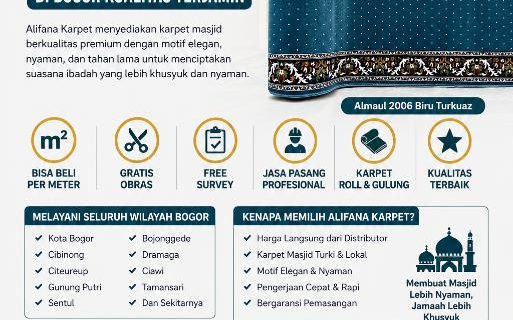 0812 9518 8008 Jual Karpet Masjid di Bogor Kualitas Terjamin | Alifana Karpet<span class="rating-result after_title mr-filter rating-result-200">			<span class="no-rating-results-text">No ratings yet.</span>		</span>