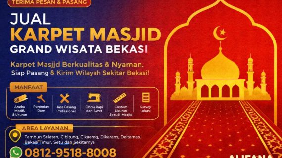 Jual Karpet Masjid Grand Wisata Bekasi Murah & Berkualitas | Alifana<span class="rating-result after_title mr-filter rating-result-1522">			<span class="no-rating-results-text">No ratings yet.</span>		</span>