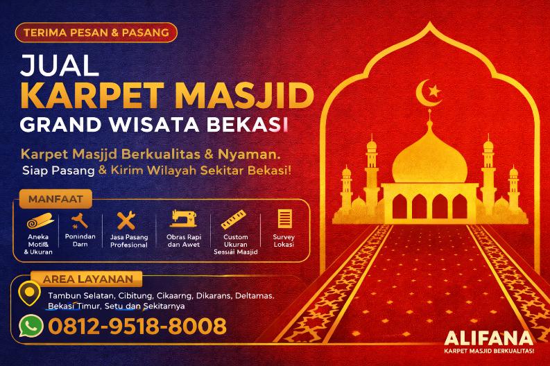 Jual karpet masjid Grand Wisata Bekasi id