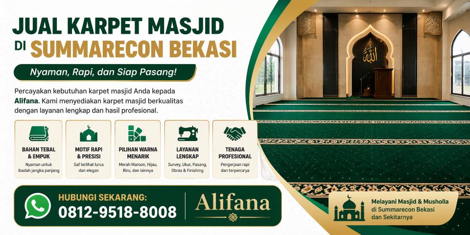 Jual karpet masjid di Summarecon id