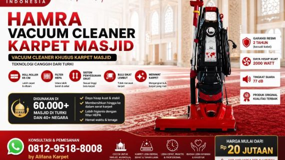Jual Hamra Vacuum Cleaner Karpet Masjid – Solusi Modern untuk Karpet Masjid Lebih Bersih & Sehat<span class="rating-result after_title mr-filter rating-result-1528">			<span class="no-rating-results-text">No ratings yet.</span>		</span>
