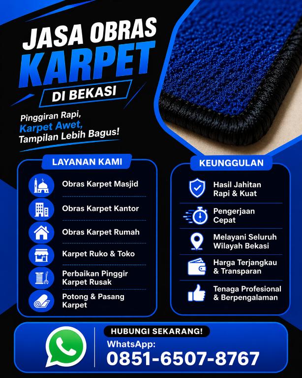 jasa obras karpet di bekasi id