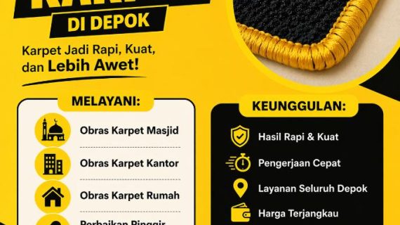 Jasa Obras Karpet di Depok – Solusi Karpet Rapi, Kuat, dan Lebih Awet<span class="rating-result after_title mr-filter rating-result-1458">			<span class="no-rating-results-text">No ratings yet.</span>		</span>