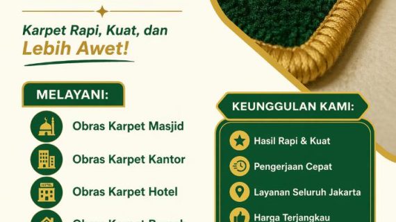 Jasa Obras Karpet di Jakarta – Solusi Biar Karpet Awet & Rapi Maksimal<span class="rating-result after_title mr-filter rating-result-1449">			<span class="no-rating-results-text">No ratings yet.</span>		</span>