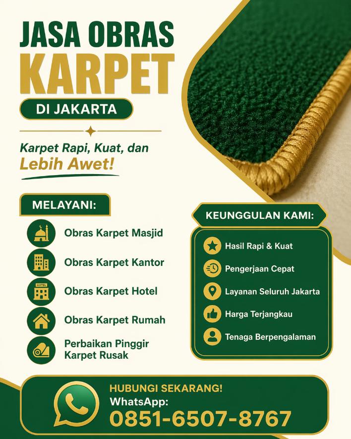 jasa obras karpet di jakarta id