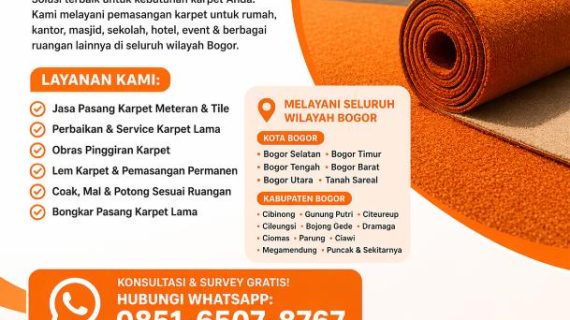 Jasa Pemasangan Karpet di Bogor – Rapi, Profesional & Bergaransi<span class="rating-result after_title mr-filter rating-result-1433">			<span class="no-rating-results-text">No ratings yet.</span>		</span>