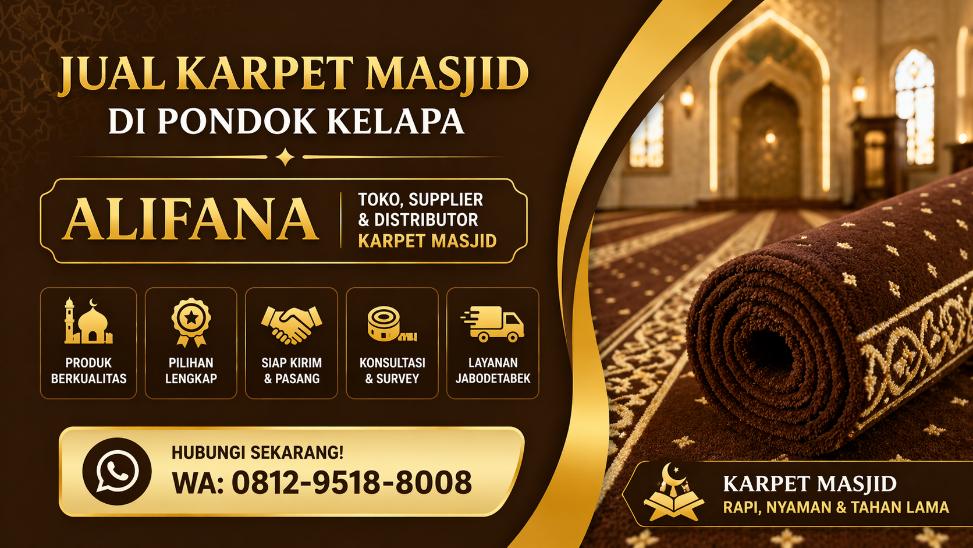 jual karpet masjid pondok kelapa id