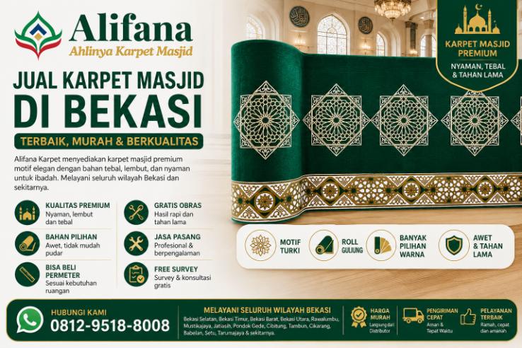 Jual Karpet Masjid Bekasi id