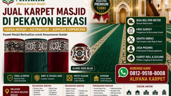 Jual Karpet Masjid di Pekayon Bekasi, Bikin Masjid Makin Kece dan Jamaah Makin Nyaman