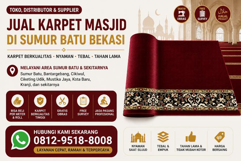 Jual Karpet Masjid sumur batu bantargebang bekasi id