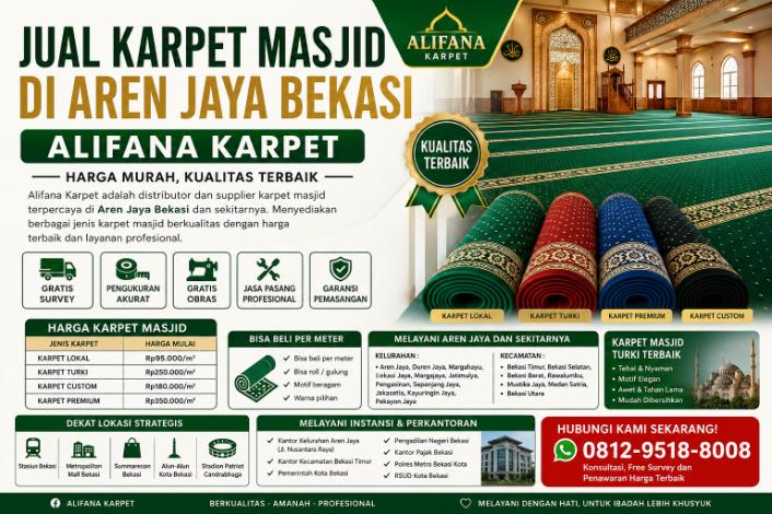 Jual Karpet Masjid Aren Jaya id
