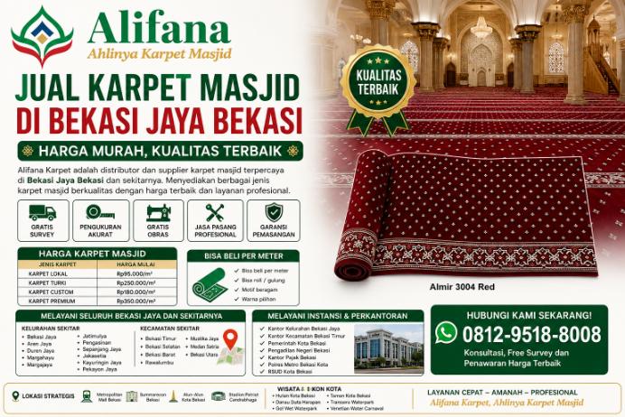 Jual Karpet Masjid Bekasi Jaya id