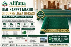 Jual Karpet Masjid di Duren Jaya Bekasi | Alifana Karpet Harga Murah, Kualitas Terbaik