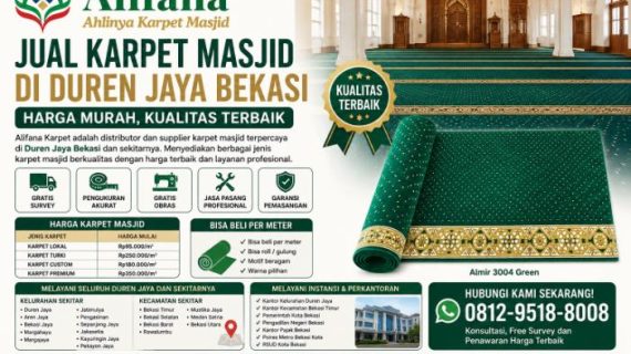 Jual Karpet Masjid di Duren Jaya Bekasi | Alifana Karpet Harga Murah, Kualitas Terbaik