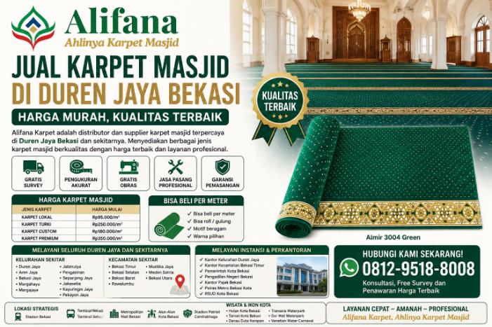 Jual Karpet Masjid Duren Jaya id